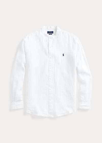 Polo Ralph Lauren Classic Fit Linen Skjorter Herre Danmark (ORVLD0965)